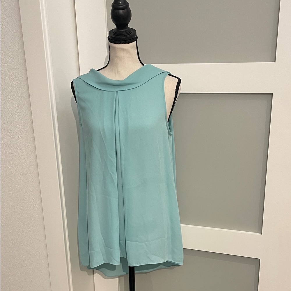 Vince Camuto Sleeveless Aqua Blouse